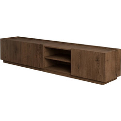 PoliHome Έπιπλο Τηλεόρασης Ξύλινο Καρυδί Μ200xΠ40xΥ37cm 163167989