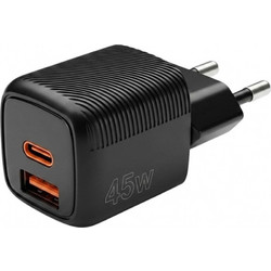 Fitpaddy Mini GaN Φορτιστής χωρίς Καλώδιο με Θύρα USB-A & Θύρα USB-C 45W Quick Charge 3.0 & Power Delivery