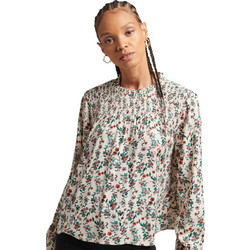 Superdry Γυναικείο Χειμερινό Top Εκρού W6011387A-MLO