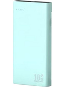 Ezra PB126 Power Bank 10000mAh 10W με Θύρα USB-A & Θύρα USB-C Light Blue