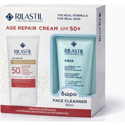 Rilastil Age Repair Cream SPF50 40ml + Aqua Face Cleancer 50ml