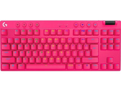 Logitech G Pro X TKL Ασύρματο Μηχανικό Gaming Πληκτρολόγιο TenKeyLess RGB Magenta