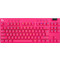 Logitech G Pro X TKL Ασύρματο Μηχανικό Gaming Πληκτρολόγιο TenKeyLess RGB Magenta