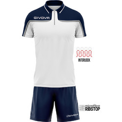Givova Kit Fast Φανέλα Ποδοσφαίρου Λευκή Navy Μπλε KIT035.0304