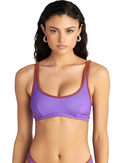 BLU4U Zebra Stripes Bikini Top Μπουστάκι Μωβ 26366566-11