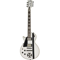 ESP Iron Cross LH Ηλεκτρική Κιθάρα Single Cut με Μαγνήτες HH & Ταστιέρα Ebony Snow White