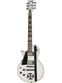 ESP Iron Cross LH Ηλεκτρική Κιθάρα Single Cut με Μαγνήτες HH & Ταστιέρα Ebony Snow White