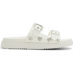 Aldo Δερμάτινα Γυναικεία Σανδάλια Λευκά 100014389-013