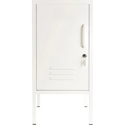 STEELEN Cotton White Μονόφυλλη Μεταλλική Ντουλάπα Εξωτερικού Χώρου Λευκή 40x45x50cm