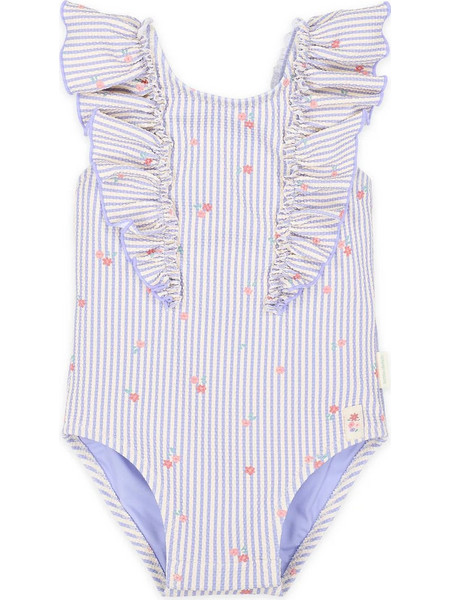 Little Dutch Dreamy Stripes Αντηλιακό UV Βρεφικό Μαγιό Ολόσωμο για Κορίτσι Λιλά LD-CL2603071