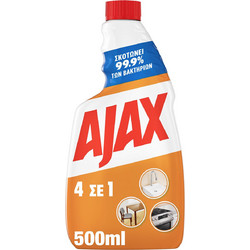Ajax 4 Σε 1 Απολυμαντικό Επιφανειών Ανταλλακτικό 500ml