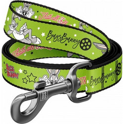 Waudog Looney Tunes Bugs Bunny Λουρί Σκύλου 1.22m x 15mm Πράσινο