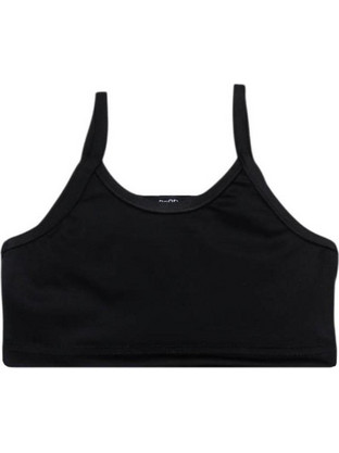 Prod Παιδικό Crop Top Αμάνικο Μαύρο 6610204