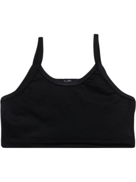 Prod Παιδικό Crop Top Αμάνικο Μαύρο 6610204