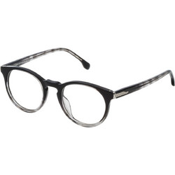 Lozza VL4141470W40 Ανδρικός Σκελετός Γυαλιών Οράσεως Κοκάλινος Μαύρος