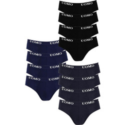 Uomo Ανδρικά Σλιπ Βαμβακερά 12Pack 1017