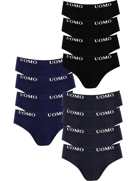 Uomo Ανδρικά Σλιπ Βαμβακερά 12Pack 1017