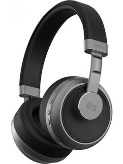 Tazata BH02 Ενσύρματα & Ασύρματα Bluetooth Ακουστικά Over Ear Μαύρα Γκρι