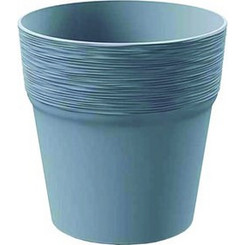 MarHome Furu Γλάστρα Στρογγυλή Πλαστική Πετρόλ 12x12.2cm 09-DFA120-443U