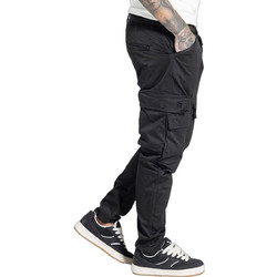 Cosi Ανδρικό Παντελόνι Cargo Joggers Ελαστικό Κανονική Εφαρμογή Μαύρο 67-ENNO