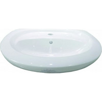Inter Ceramic Κρεμαστός Νιπτήρας Μπάνιου Πορσελάνης 55x41x20cm Λευκός 4301025540005