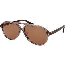 Web WE0368 45E Ανδρικά Γυαλιά Ηλίου Aviator Κοκάλινα Καφέ με Καφέ Φακό