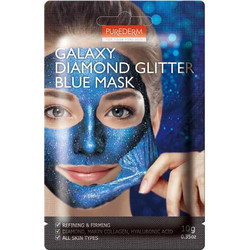 Purederm Galaxy Diamond Glitter Blue Peel-Off Μάσκα Προσώπου για Λάμψη 10gr
