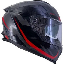 Faseed FSD 865 Atos Black Grey Red Κράνος Μηχανής Full Face 1450gr