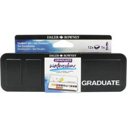 Daler-Rowney Graduate Σετ Νερομπογιές με Πινέλο 12 Χρώματα 5011386138787