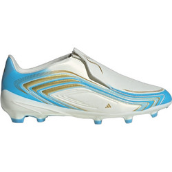 Adidas F50 League Messi FG IH1907 Παιδικά Ποδοσφαιρικά Παπούτσια με Τάπες Ασημί Γαλάζια