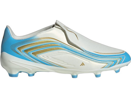 Adidas F50 League Messi FG IH1907 Παιδικά Ποδοσφαιρικά Παπούτσια με Τάπες Ασημί Γαλάζια