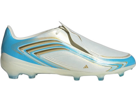 Adidas F50 Messi Elite FG IH1897 Παιδικά Ποδοσφαιρικά Παπούτσια με Τάπες Ασημί Γαλάζια