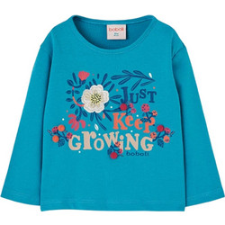 Boboli Παιδικό T-Shirt Μακρυμάνικο Τιρκουάζ 314075-4638