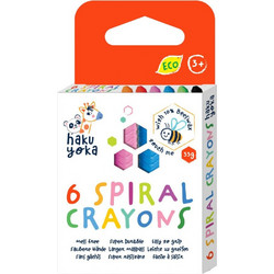Haku Yoka Spiral Κηρομπογιές Σετ 6τμχ