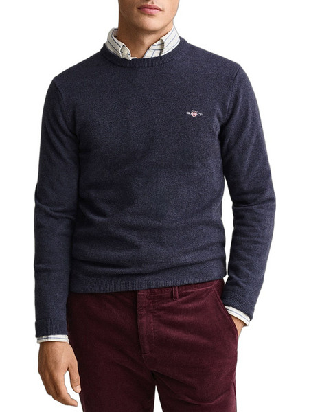 Gant Ανδρικό Πουλόβερ Navy Μπλε 3G87311-480