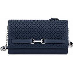 Michael Kors Γυναικεία Τσάντα Χιαστί από Δερματίνη Navy Μπλε με Στενό Λουρί 35S6S2ZC7Y-NAV