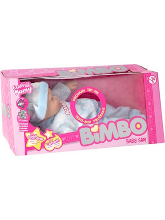 Globo Bimbo Κούκλα Μωρό Baby Sam Γαλάζιο