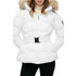 Superdry Fuji Γυναικείο Μπουφάν Χειμωνιάτικο Puffer Μακρύ Λευκό W5011928A-DZY