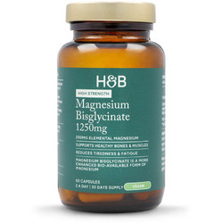 Holland & Barrett Magnesium Bisglycinate 1250mg 60 Κάψουλες