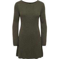 Only Tessie Mini Καθημερινό Φόρεμα Πλεκτό Χακί 15378118