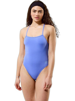 Speedo Solid V-Back 2.0 Αθλητικό Ολόσωμο Μαγιό Γαλάζιο 8-004773006