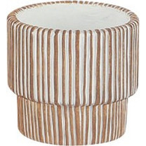 MarHome Κασπώ Τσιμεντένιο με Βάση Λευκό Μπεζ 11x10.5cm 06-20262