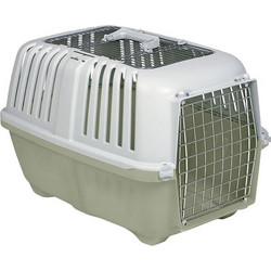 MPS Pratiko 3 Open Κλουβί Μεταφοράς Σκύλου 60x40x39cm Λευκό Χακί