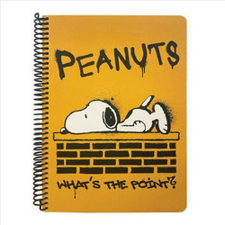 Back Me UP Peanuts Σπιράλ Τετράδιο Ριγέ B5 105 Φύλλων 3 Θεμάτων Κίτρινο 365-10403