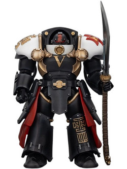 JOY TOY Warhammer 40000 The Horus Heresy White Scars Ebon Keshig Terminator 1 with Power Glaive 13cm JT02946