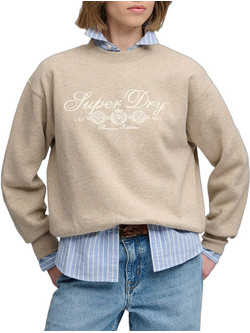 Superdry Γυναικείο Αθλητικό Φούτερ Μπεζ W2012715A-M7I