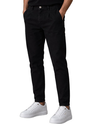 Profil Jeans Ανδρικό Τζιν Παντελόνι Κανονική Εφαρμογή Μαύρο 465