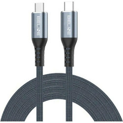 Beline Braided Thunderbolt 4 USB-C to USB-C 240W 1m Black 5908047991389