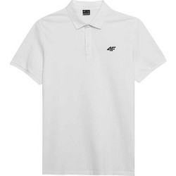 4F Ανδρική Αθλητική Μπλούζα Polo Λευκή 4FWSS24TPTSM130-10S