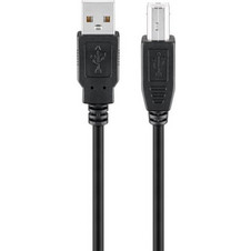 Goobay 93596 Καλώδιο USB-A Male 2.0 to USB-B Male 1.8m Black